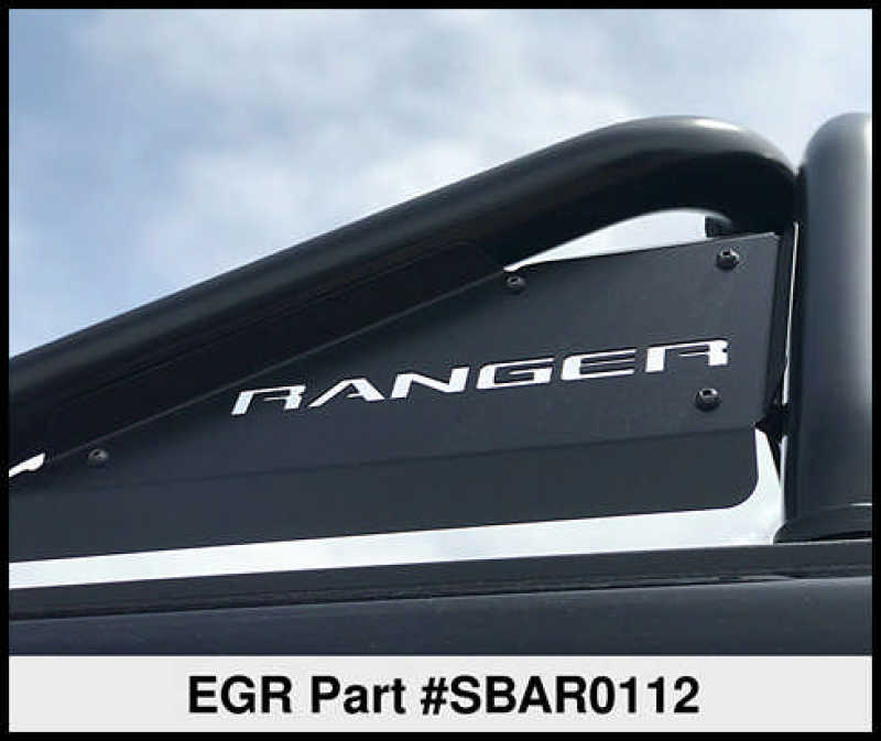 EGR 2019+ Ford Ranger Black Powder Coat S-Series Sports Bar (w/o Side Plates) SBAR0112