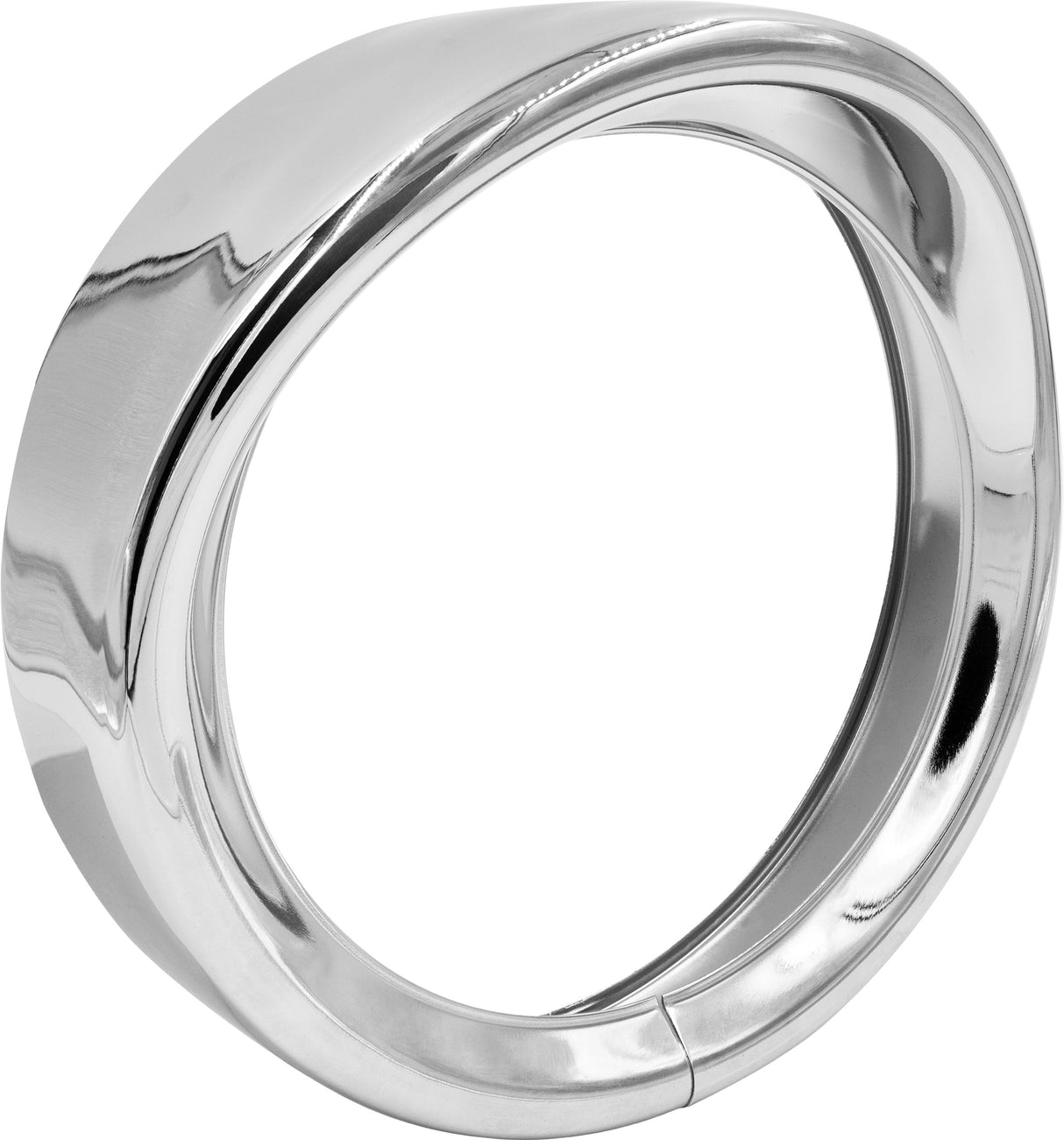 SADDLE TRAMP Visor Light Trim Ring 5.75" Chrome BC-HDTRIM2