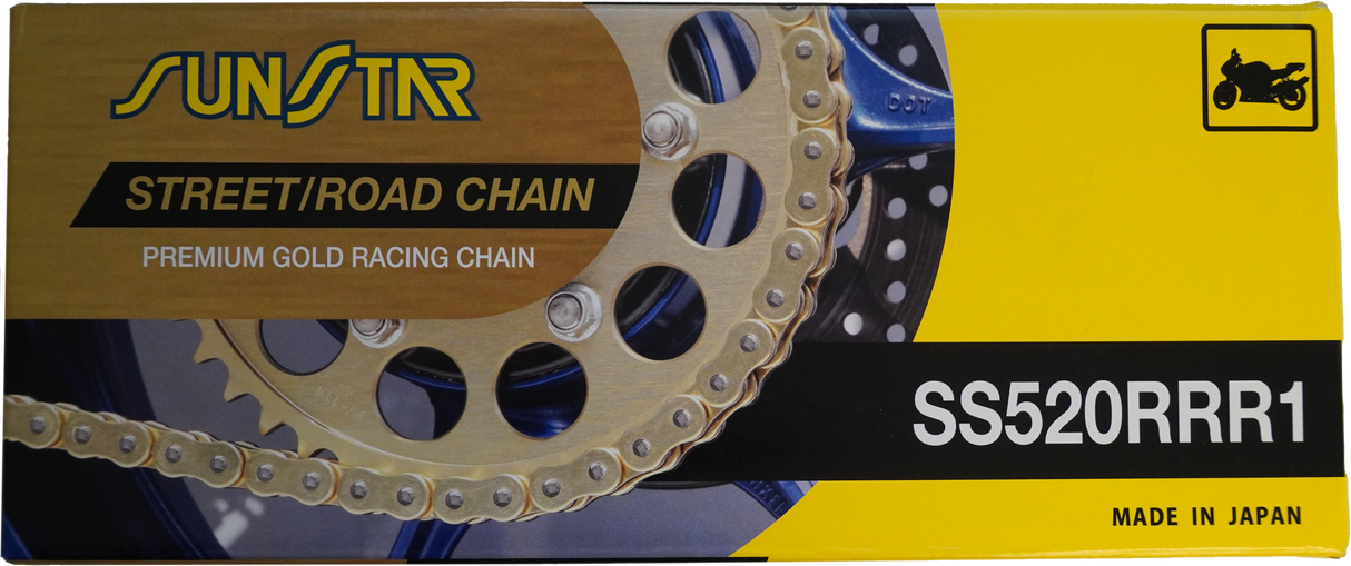SUNSTAR Chain Rrr1 Sealed 520x120 Gld/Gld SS520RRR1-120