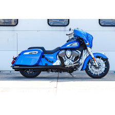 S&S CYCLE 4" Broadhead Slip-On Mufflers Slash Cut Indian Chieftain Black 550-1075