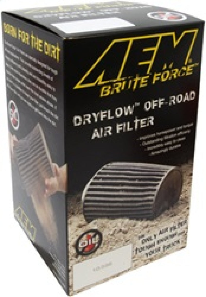 AEM Dryflow 3.5in. X 7in. Round Tapered Air Filter 21-2047BF