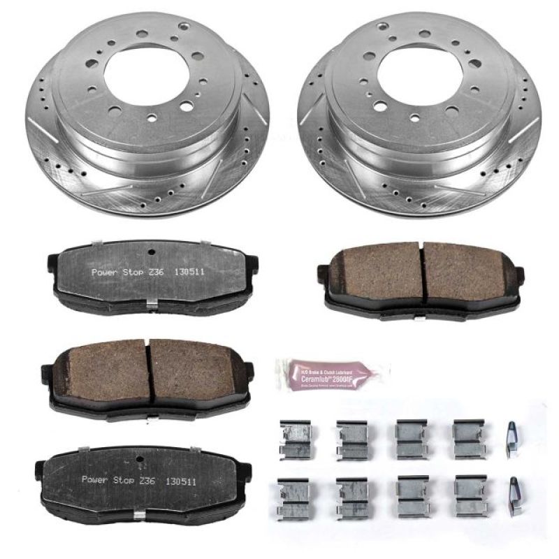 Power Stop 08-11 Lexus LX570 Rear Z36 Truck & Tow Brake Kit K3073-36