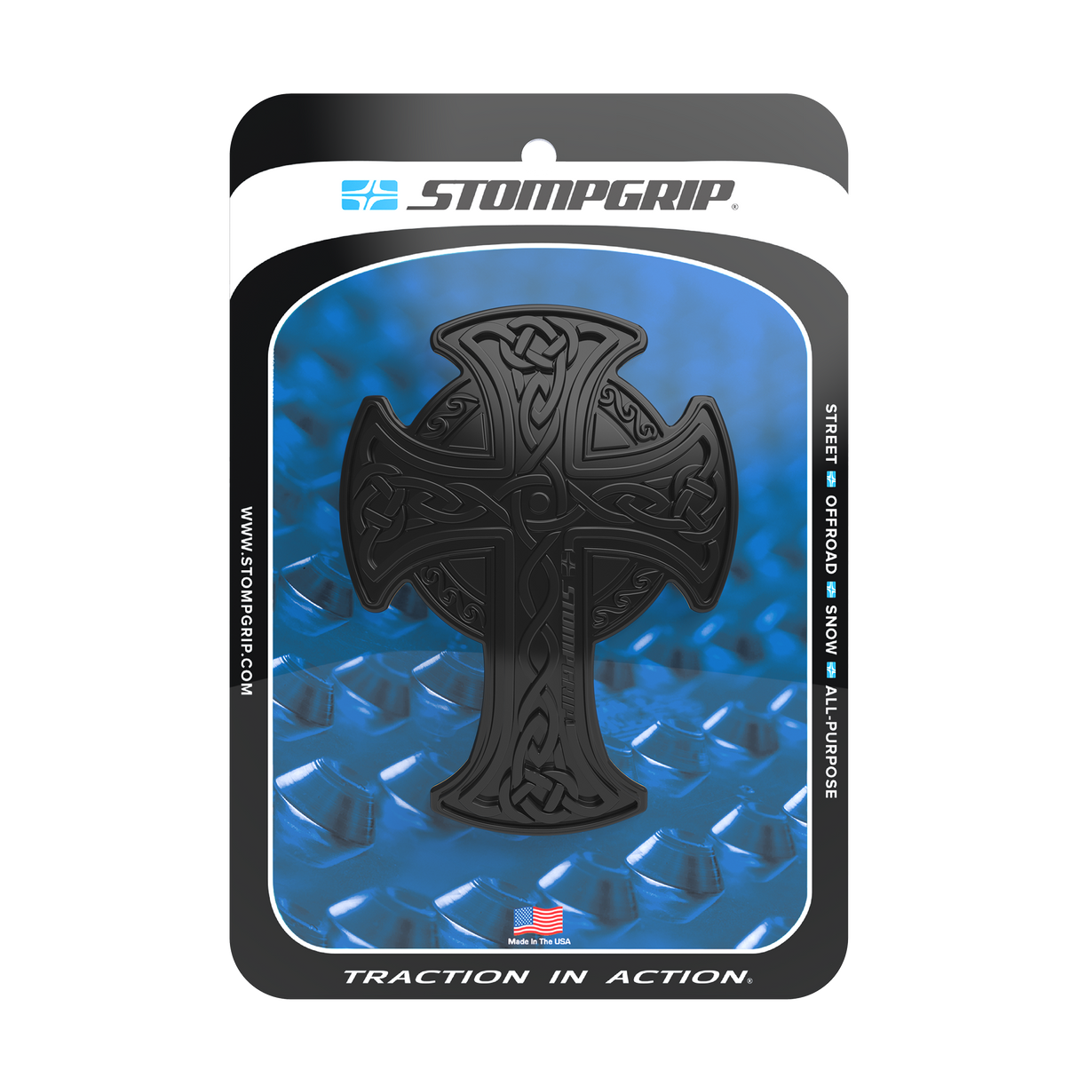STOMPGRIP Tank Pad Celtic Cross Clear/Black 51-03-1010B