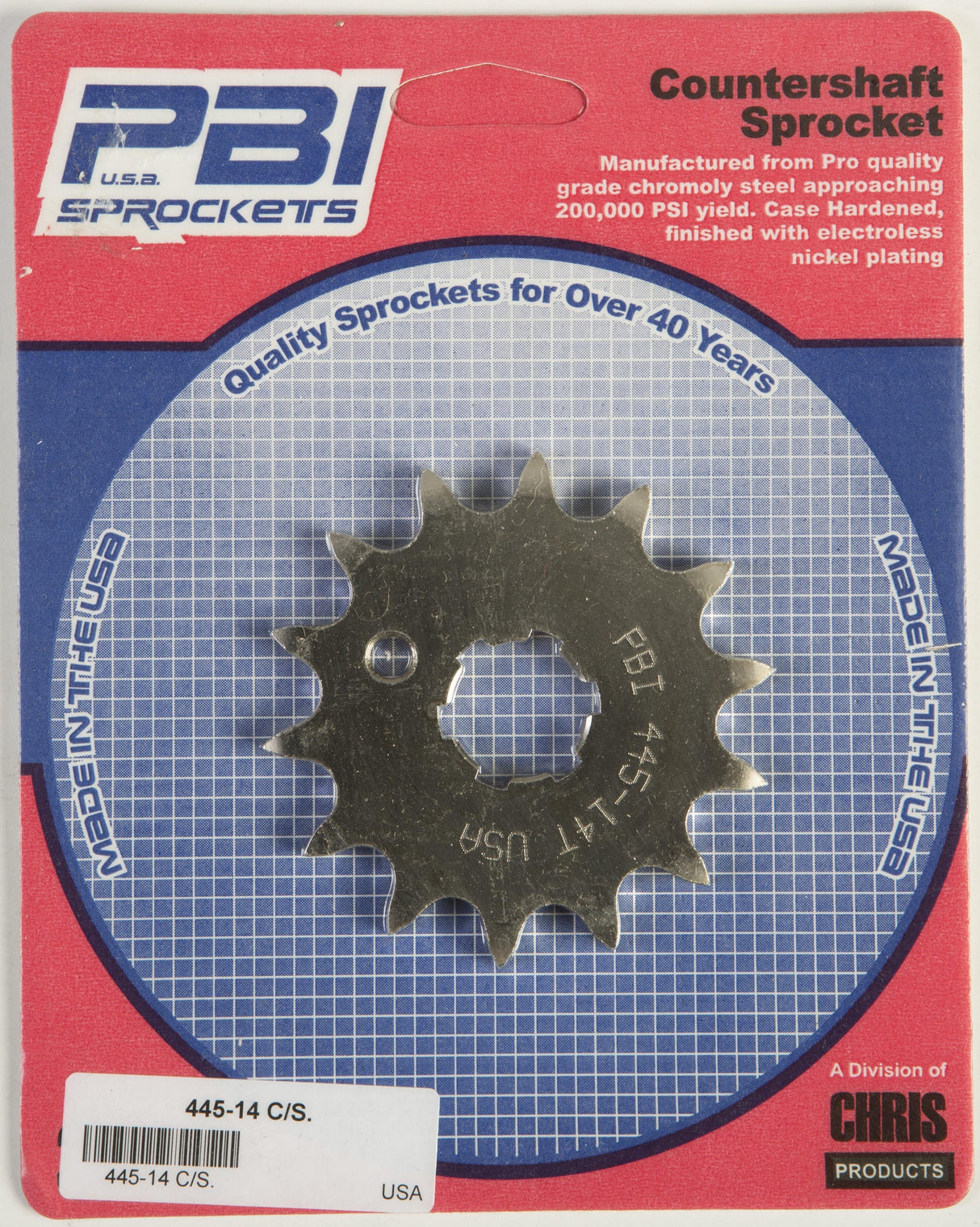 PBIFront Cs Sprocket Steel 14t-520 Kaw/Yam445-14