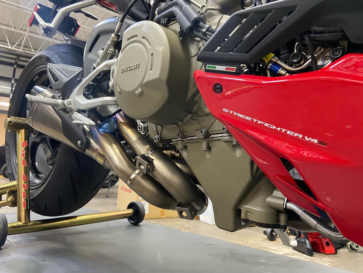 Vandemon Ducati V4 Panigale & Streetfighter Full Titanium Exhaust system 2020-2022 DUCV4TIEXHSYSNB VA-45