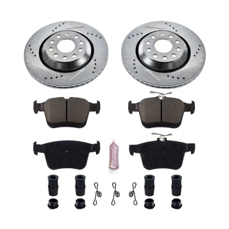 Power Stop 17-18 Audi RS3 Rear Z23 Evolution Sport Brake Kit K7084