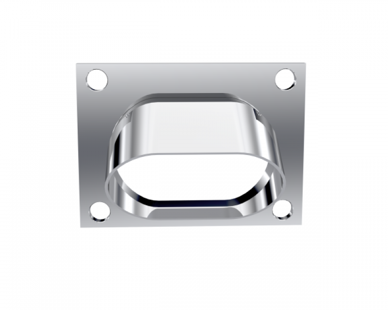 QTP Bolt-On QTEC Low Profile Oval Turn Down 11339