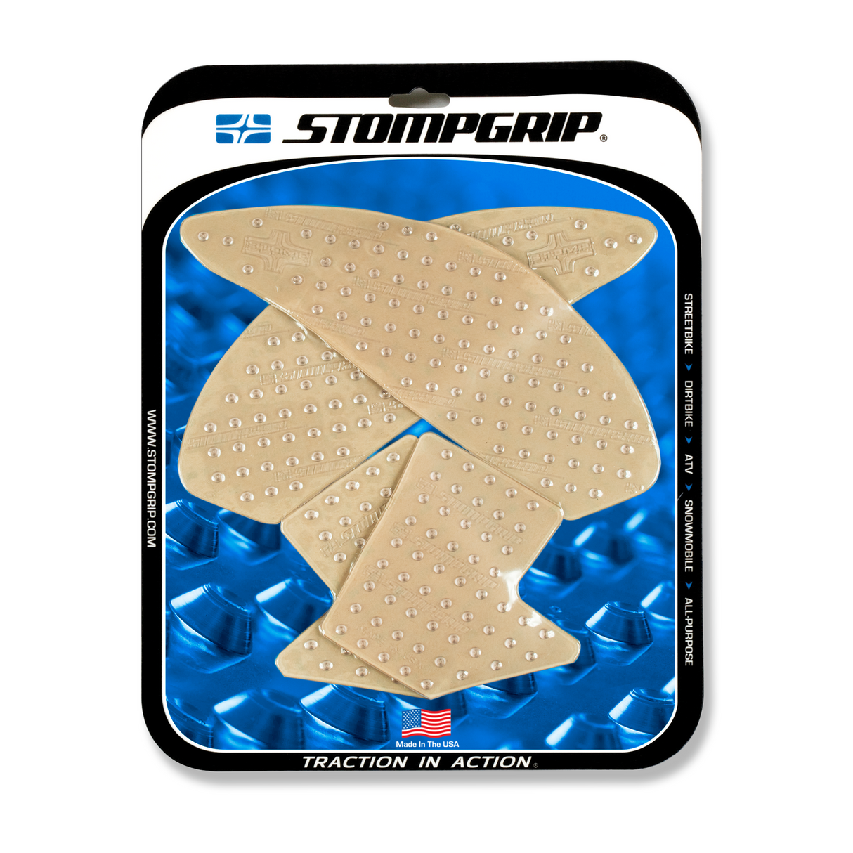 STOMPGRIP Tank Pad Kit Icon Clear 55-14-0138C