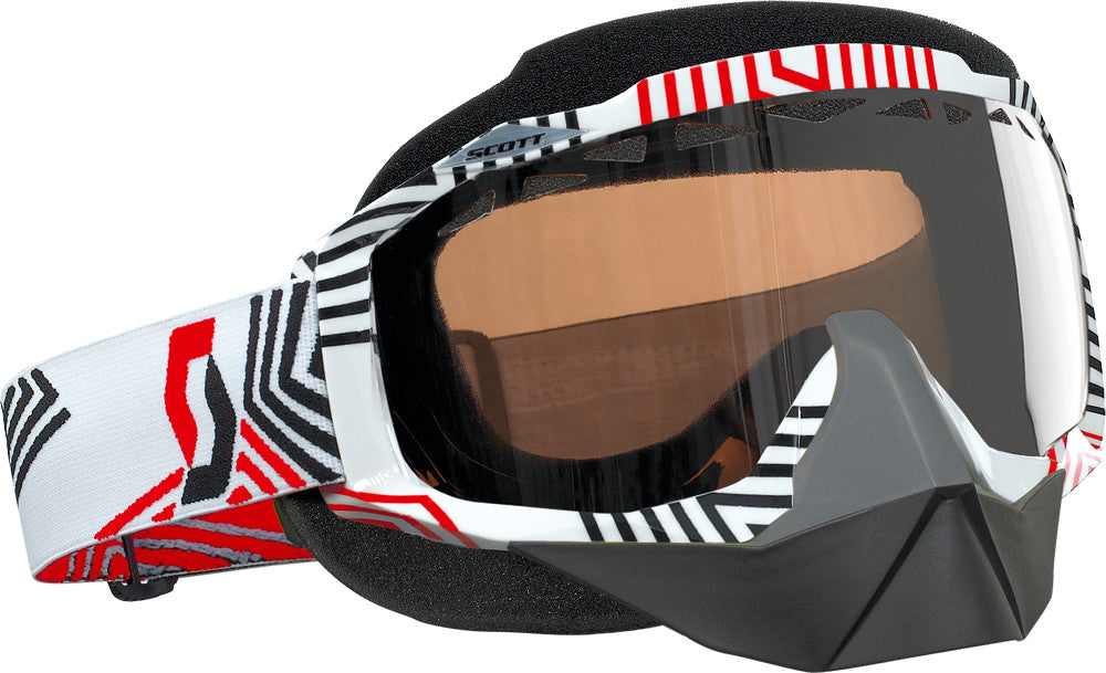 SCOTT Hustle Snocross Goggle Maze W/Acs Chrome Lens 217784-2911015