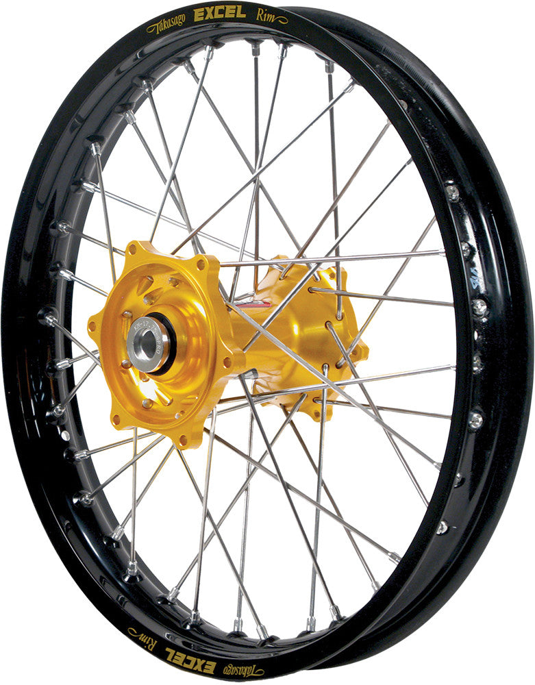 DUBYA Front Wheel 1.60 X 21 Gold Hub Black Rim 56-3000GB