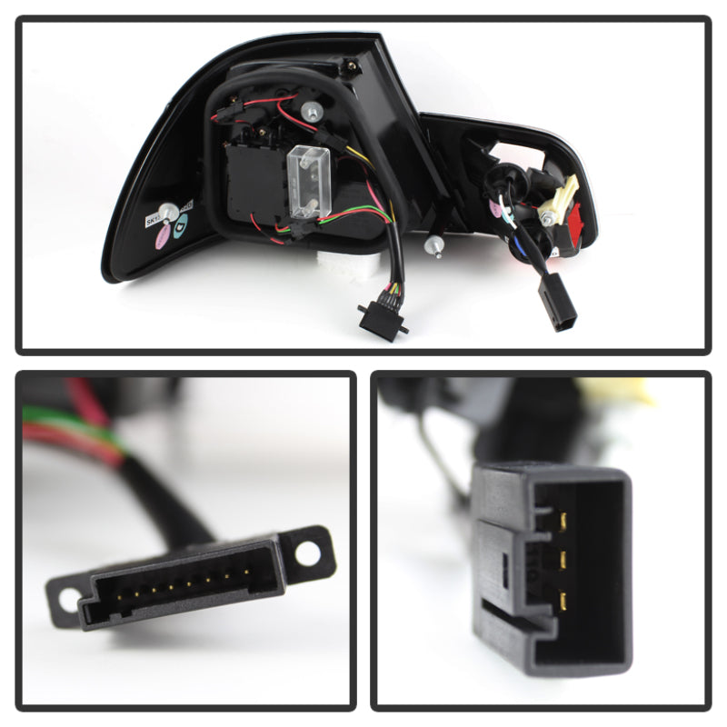 Spyder 04-06 BMW E46 2Dr (Coupe ONLY No Conv.) Lgtbar Styl LED Tail Lghts Blk ALT-YD-BE4604-LBLED-BK 5076564