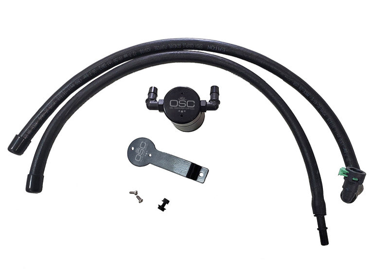 J&L 2020-2022 Ford Explorer 2.3L EcoBoost Driver Side Oil Separator 3.0 - Black Anodized 3055D-B