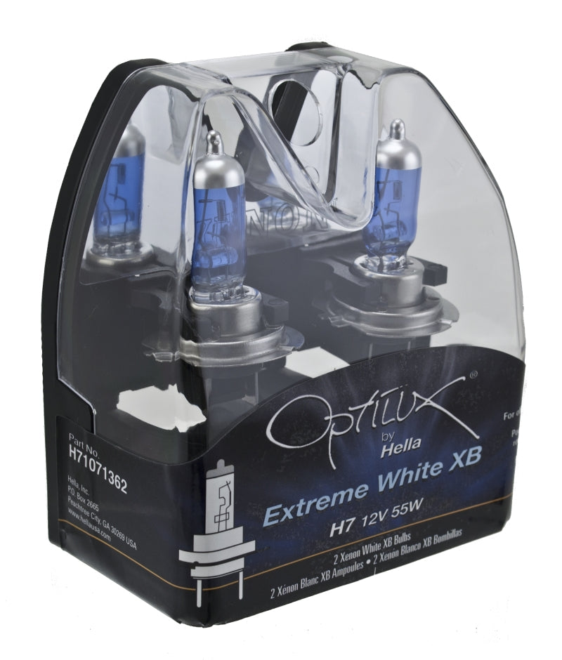Hella Optilux 12V/55W H7 Extreme Blue Bulb (Pair) LAH71071362