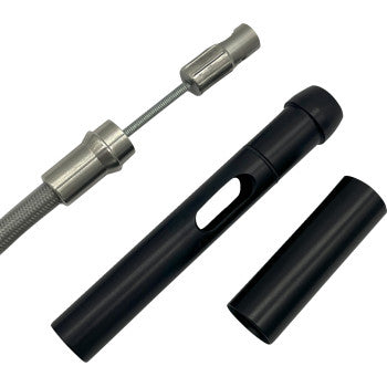 FAT BAGGERS EZ Install Upper Clutch Cable - FLHX/FLTR,SE - +6" - Braided 108006