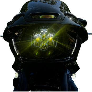 CUSTOM DYNAMICS Shark Demon® 2 Headlight - Low Rider 2022-2024 ST SD2-LRST-W