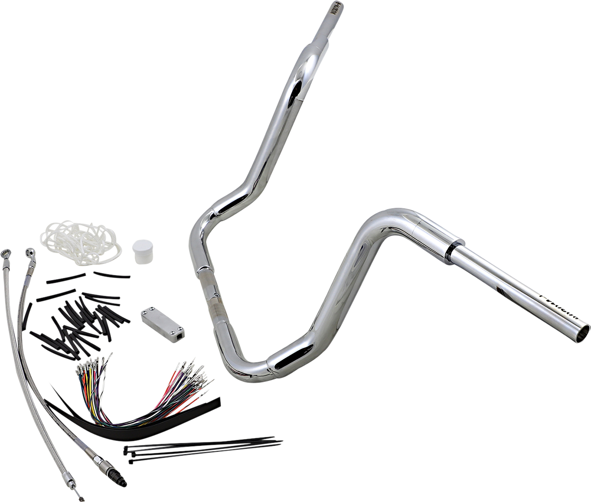 FAT BAGGERS INC. Handlebar Kit - Rounded Top - 14" - Chrome 809414