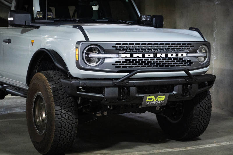 DV8 Offroad 21-22 Ford Bronco Factory Front Bumper Licence Relocation Bracket - Front LPBR-01