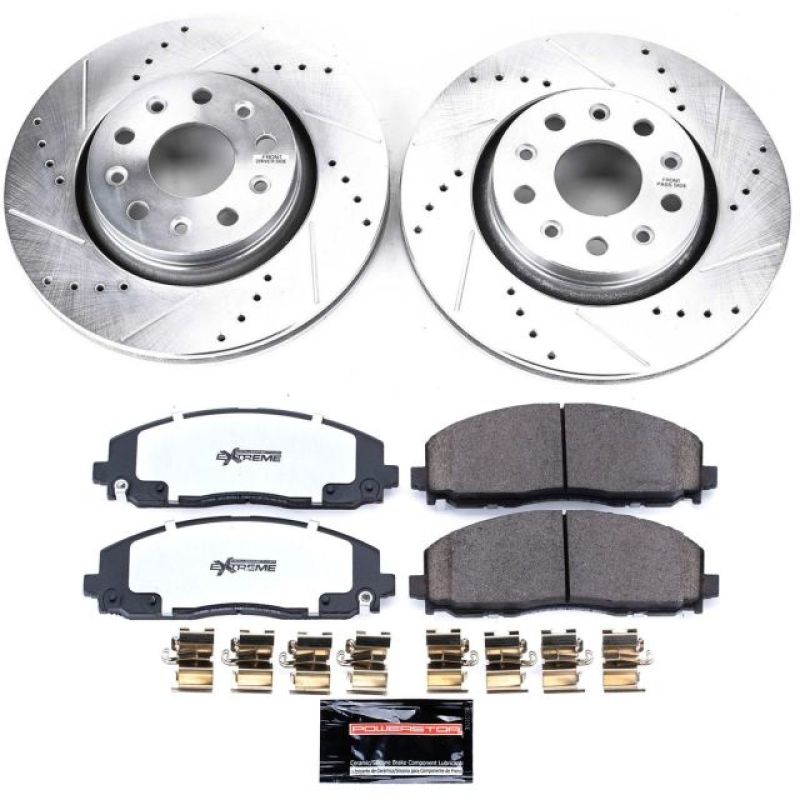 Power Stop 18-19 Jeep Wrangler Front Z36 Truck & Tow Brake Kit K7940-36
