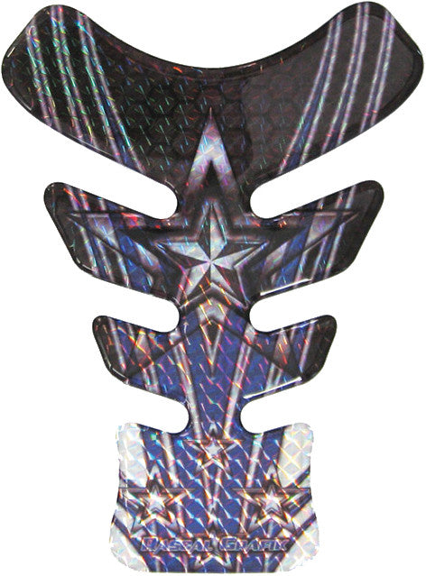 RASCAL GRAFIK Mini Tank Pad Metal Flake Stars Silver/Blue/Black RA38943