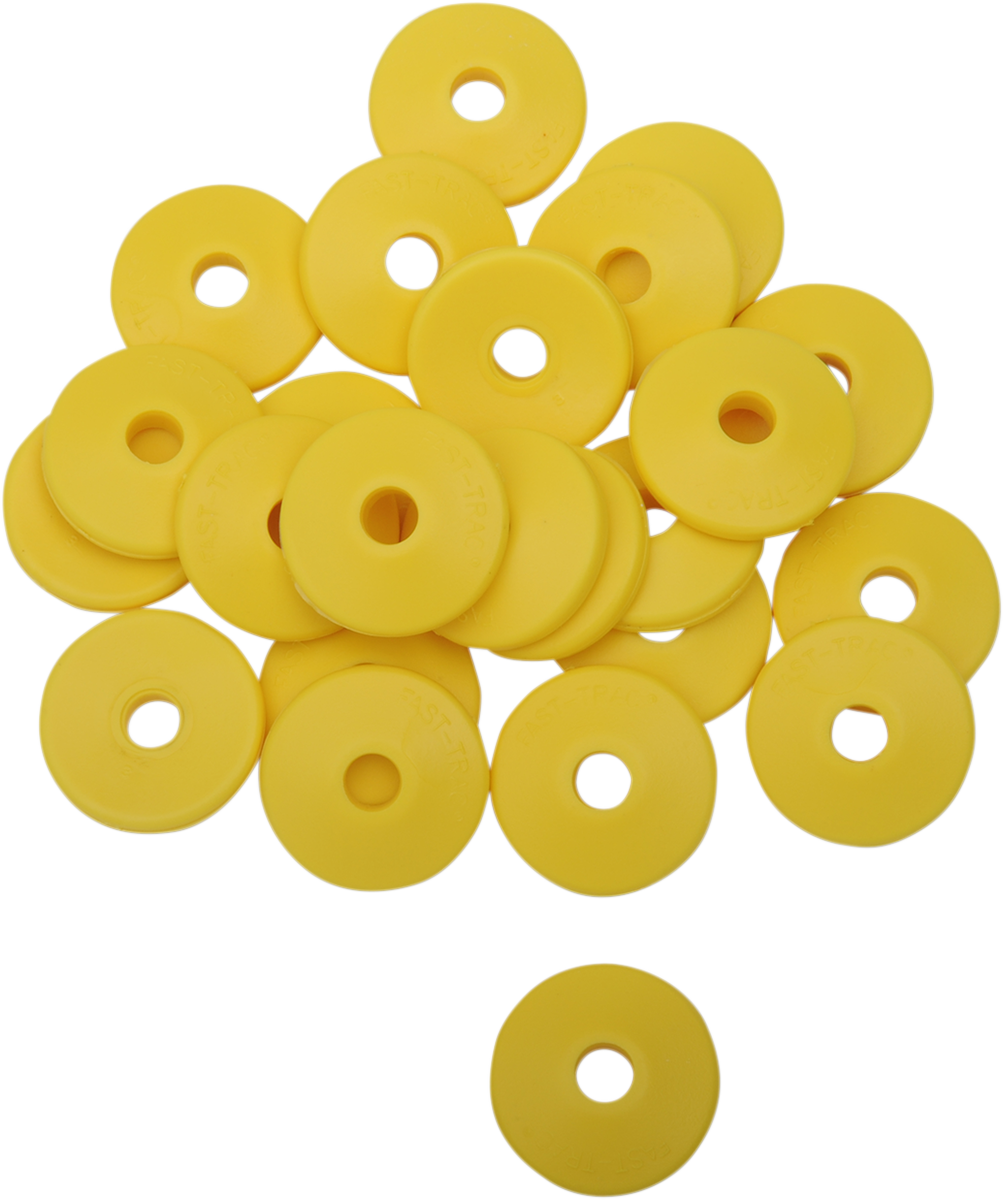 FAST-TRAC Backer Plates - Yellow - Round - 96 Pack 215RY-96
