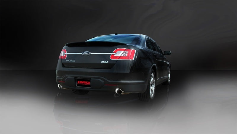 Corsa 10-13 Ford Taurus SHO 3.5L V6 Turbo Polished Sport Cat-Back Exhaust 14315