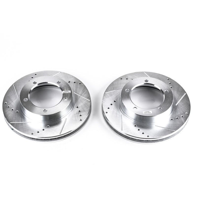 Power Stop 98-07 Lexus LX470 Front Evolution Drilled & Slotted Rotors - Pair JBR735XPR
