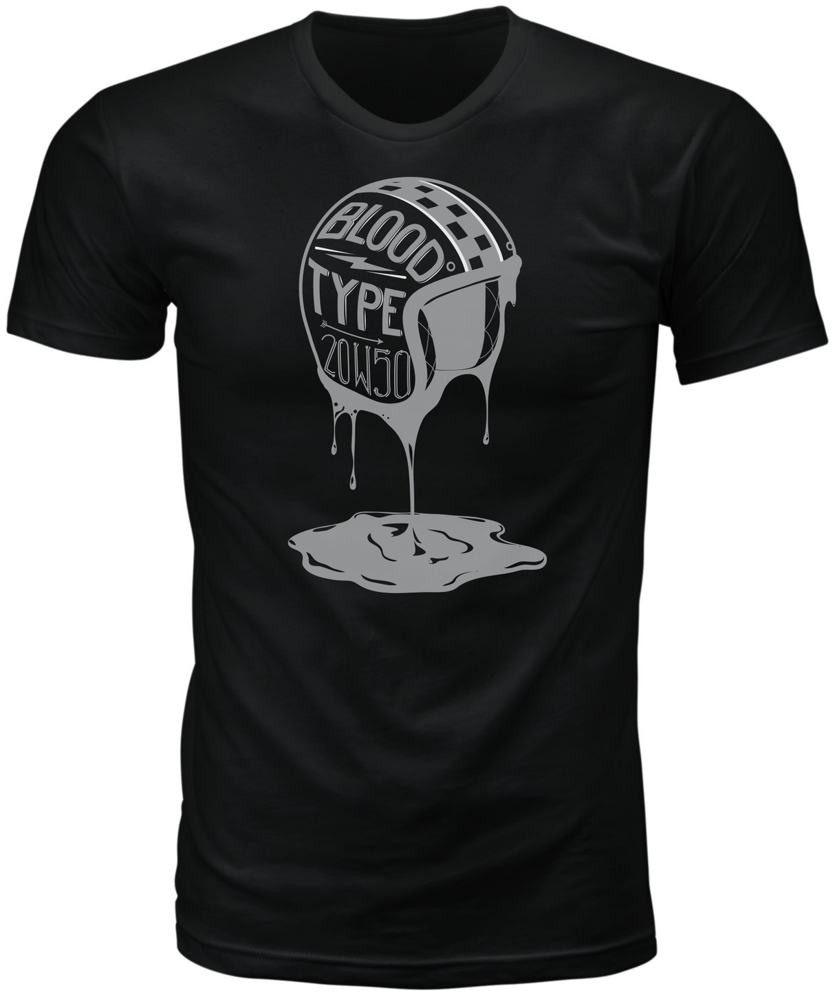 HIGHWAY 21 Blood Type Tee Black Lg #6331 489-1925~4