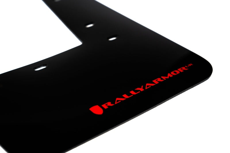 Rally Armor 2023 Toyota GR Corolla Black UR Mud Flap w/ Red Logo MF89-UR-BLK-RD