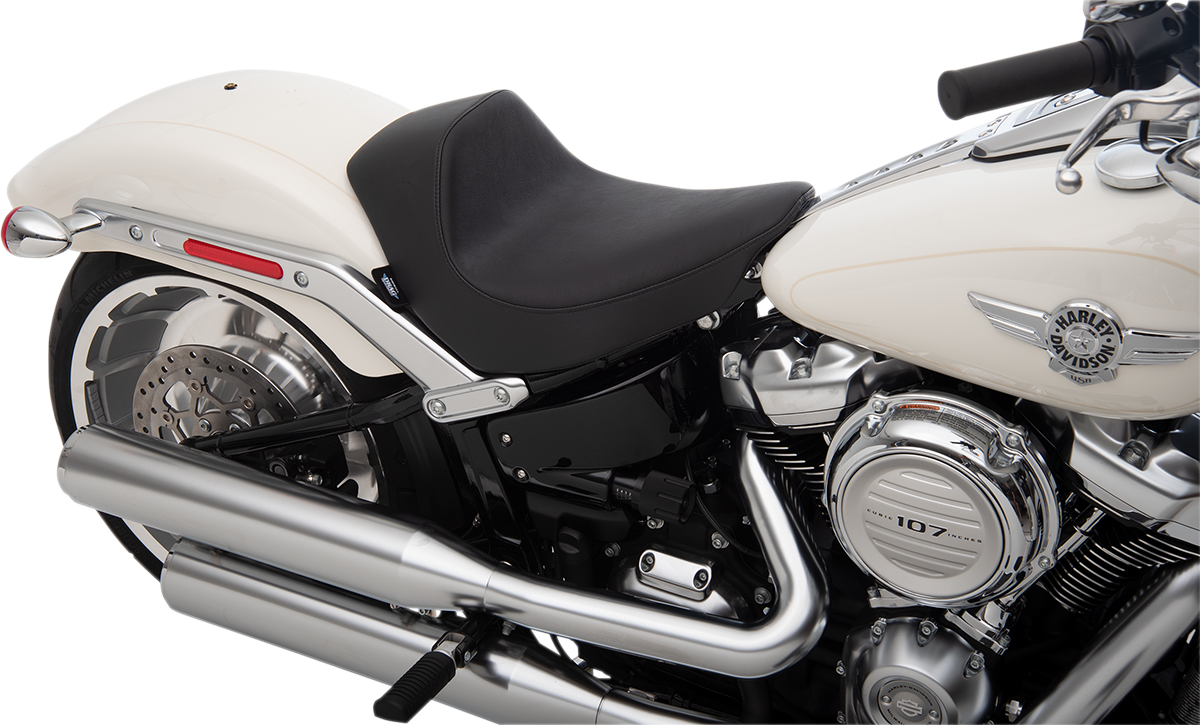 DRAG SPECIALTIES EZ-Solo Seat - Smooth - Vinyl - FLFB/S '18-'22 ACT EZ-ON MOUNT STYLE 0802-1183