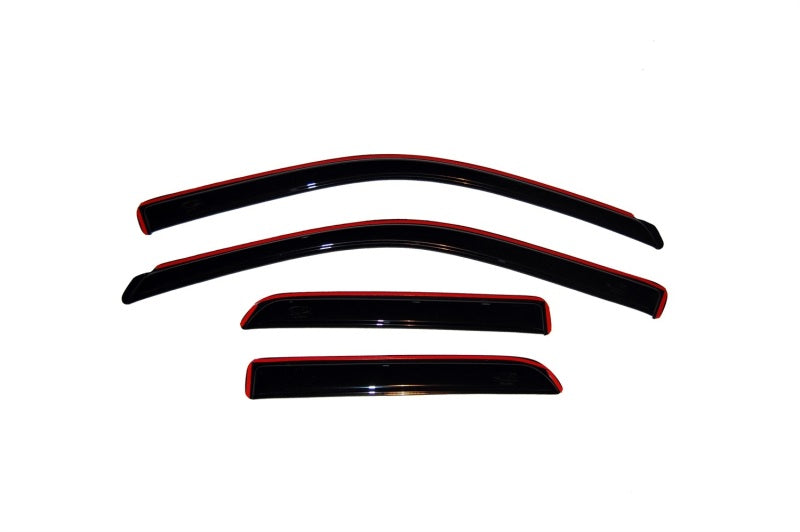 AVS 09-18 Dodge RAM 1500 Quad Cab Ventvisor In-Channel Front & Rear Window Deflectors 4pc - Smoke 194101