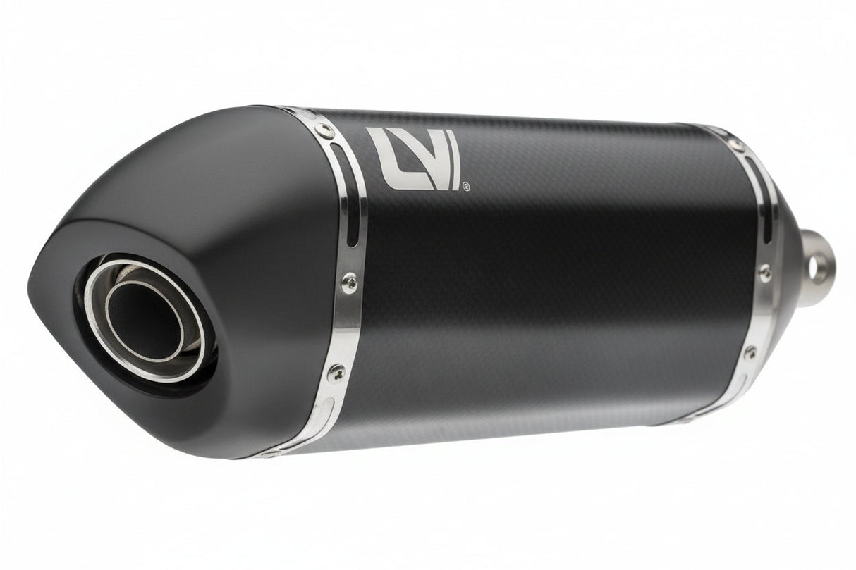 LEOVINCE - LV-14 Black Edition Slip-On Muffler - Aprilia Tuareg 660 15626BU 1811-4951