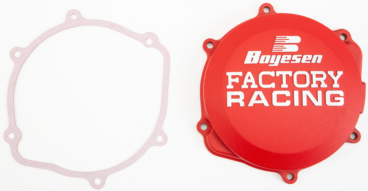 BOYESEN Factory Racing Clutch Cover Red CC-07CR