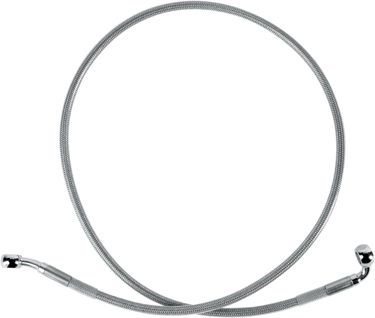 DRAG SPECIALTIES Línea de freno - Delantero (superior) - Acero inoxidable 640112