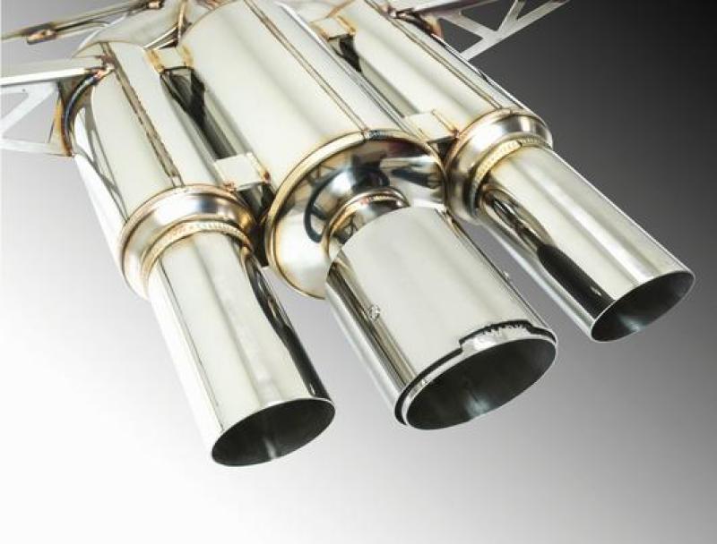Remark Catback Exhaust 2017+ Honda Civic Type-R Spec III-Triple Tip Stainless Steel Tip Cover (Res) RK-C3076H-01R
