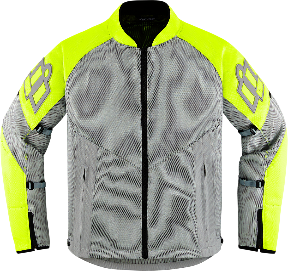 IN STOCK ICON Mesh AF™ Jacket - Gray/Hi-Vis - 2XL 2820-5948