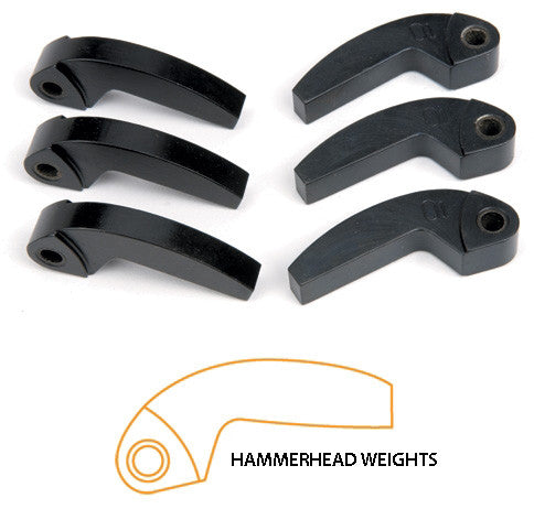SPEEDWERX Hypershift Hammerhead Machined Weights 3/Pk 60g K-60