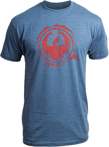 DRAGON Scribble T-Shirt Indigo X 723-416 IND HEATH XL