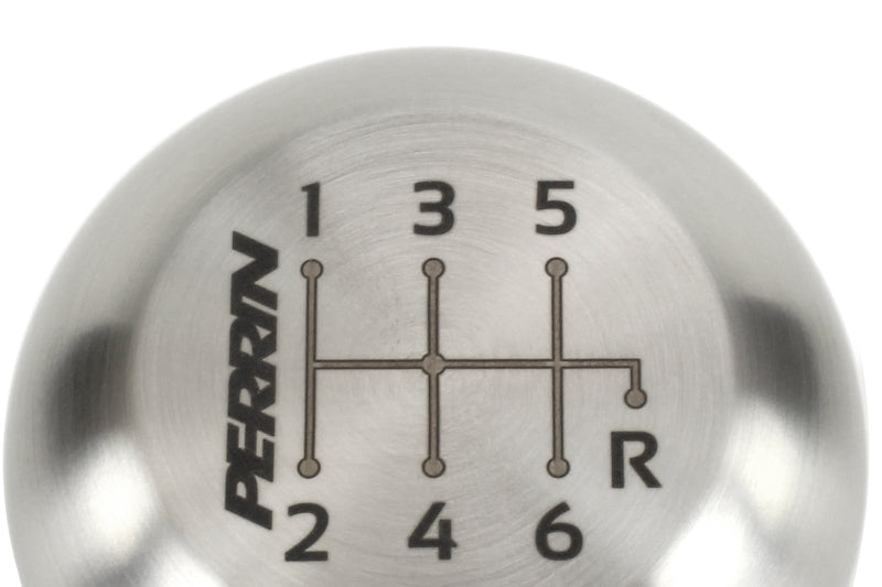 Perrin 17-18 Honda Civic Brushed Stainless Steel Large Shift Knob - 6 Speed PHP-INR-120SS