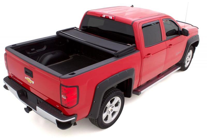 Lund 99-17 Ford F-250 Super Duty (6.5ft. Bed) Genesis Elite Tri-Fold Tonneau Cover - Black 95850