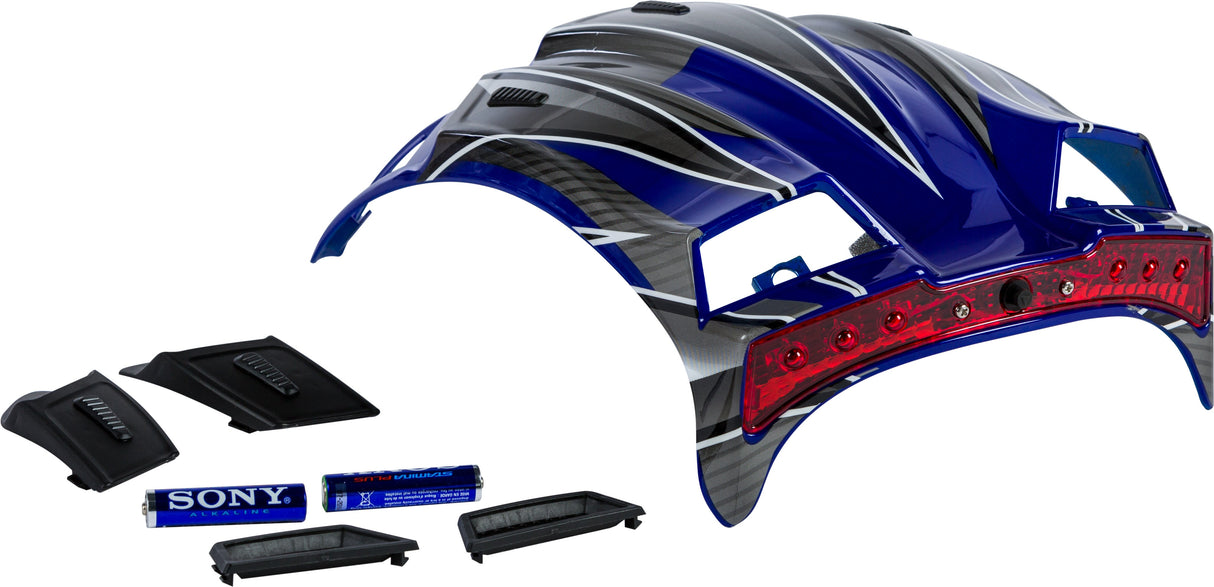 GMAX Top Vent Max W/Led Blue/Silver G980234