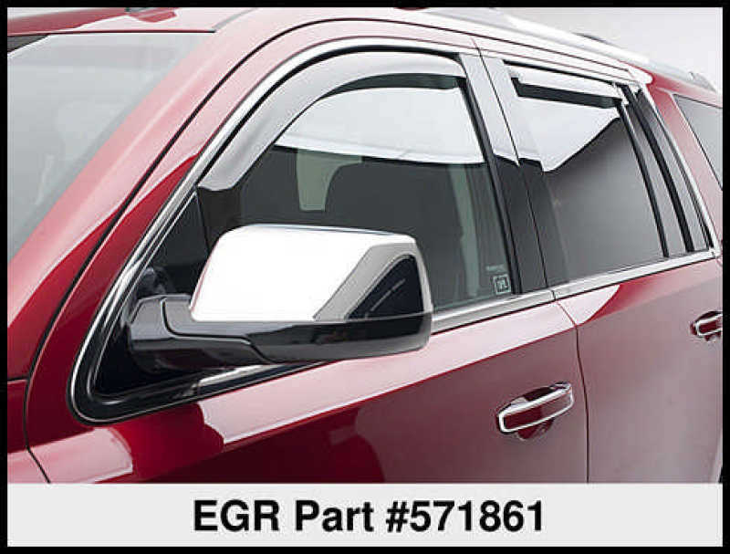 EGR 15+ Chevy Tahoe/GMC Yukon In-Channel Window Visors - Set of 4 (571861) 571861