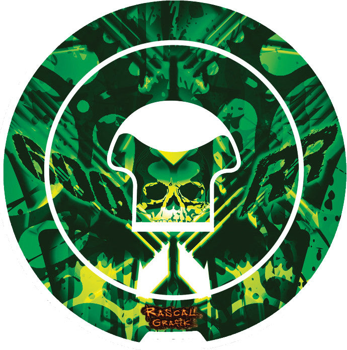 RASCAL GRAFIK Gas Cap Prot Hon Cbr600rr Green RA36671