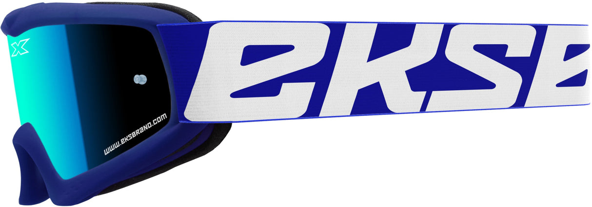 EKS BRAND X-Grom Youth Goggle Blue W/Blue Mirror 067-30230