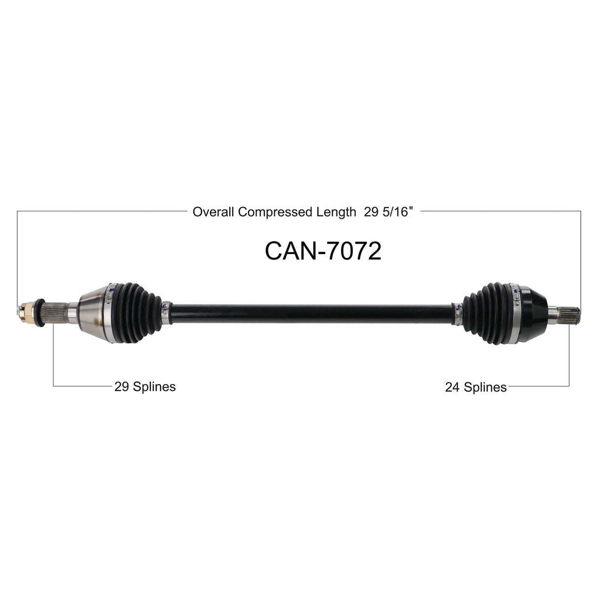 OPEN TRAILOe 2.0 Axle FrontCAN-7072