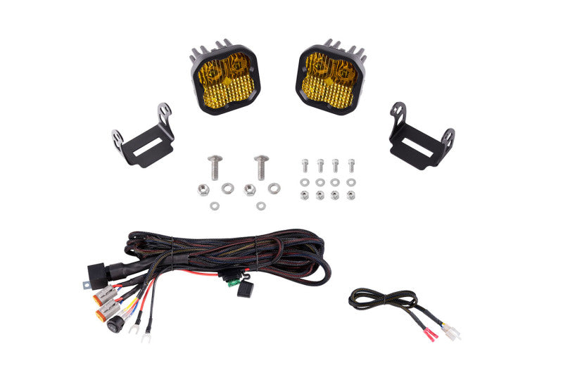 Diode Dynamics 2021 Ford Bronco SS3 LED Ditch Light Kit - Yellow Pro Combo DD7187
