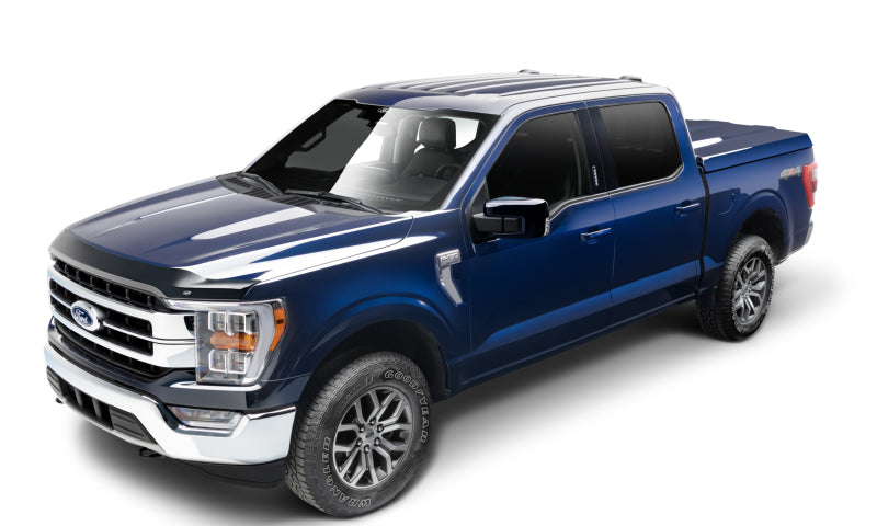 AVS 2021 Ford F-150 (Excl. Tremor/Raptor) Aeroskin Low Profile Acrylic Hood Shield - Smoke 322196