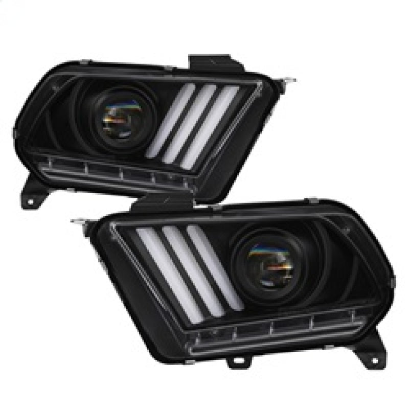 Spyder Ford Mustang 10-13 Projector Headlights - HID Model Only - Black PRO-YD-FM2010V2-HID-BK 5084569