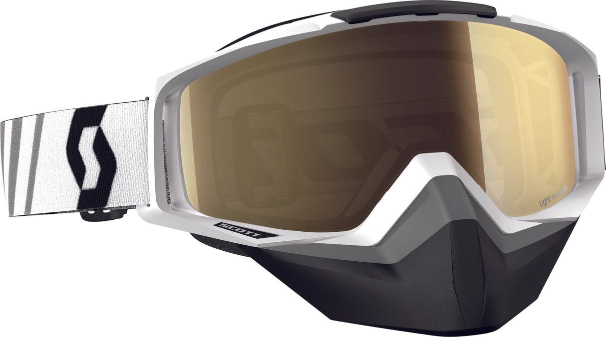 SCOTT Tyrant Sno-X Goggle White L.S. Bronze Chrome Lens 246438-0002245