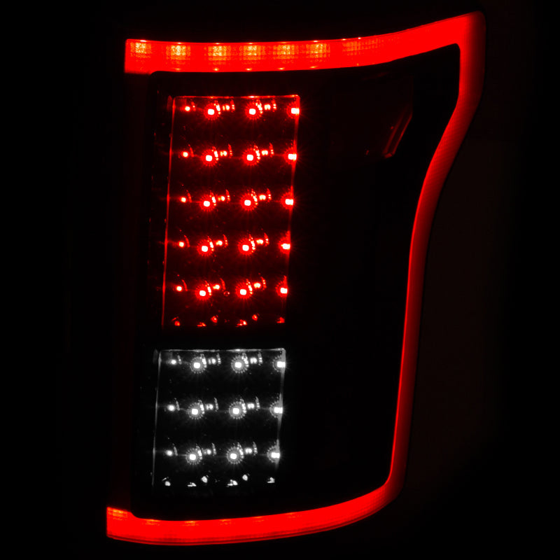 ANZO 2015-2016 Ford F-150 LED Taillights Black 311261