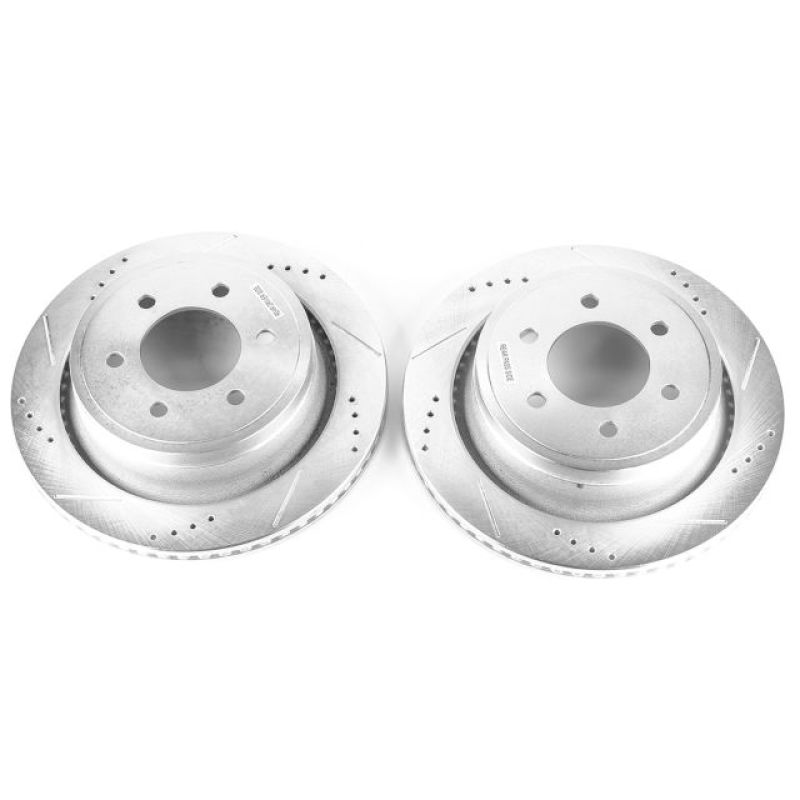 Power Stop 12-18 Ford F-150 Rear Evolution Drilled & Slotted Rotors - Pair AR85148XPR